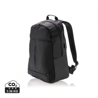 Logo trade promotional item photo of: Power USB laptop backpack