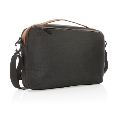 Logo trade corporate gifts image of: Impact AWARE™ 300D two tone deluxe 15.6" laptop bag