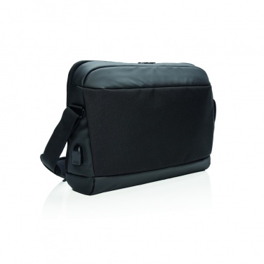 Logo trade business gift photo of: Madrid RFID USB 15.6" laptop bag PVC free