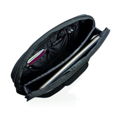 Logotrade promotional item image of: Madrid RFID USB 15.6" laptop bag PVC free