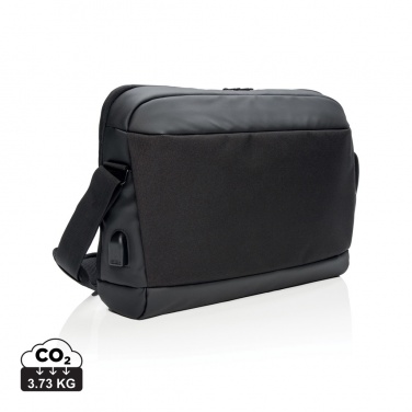 Logotrade promotional giveaway picture of: Madrid RFID USB 15.6" laptop bag PVC free