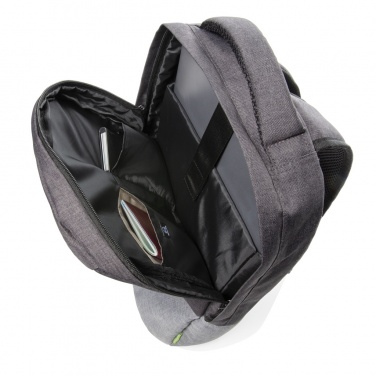 Logo trade promotional item photo of: Duo colour RPET 15.6" RFID laptop backpack PVC free