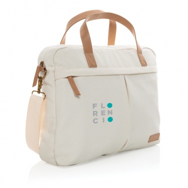 Logo trade corporate gifts picture of: Impact AWARE™ 16 oz. recycled canvas laptop bag