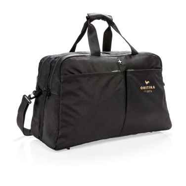 Logo trade corporate gifts image of: Swiss Peak RFID duffle with suitcase opening