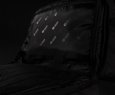 Logo trade promotional products image of: Swiss Peak RFID duffle with suitcase opening