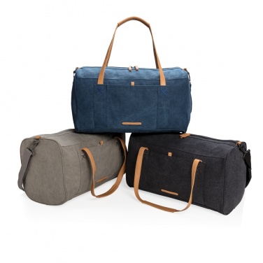 Logo trade promotional product photo of: Canvas travel/weekend bag PVC free