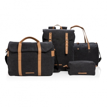Logo trade promotional merchandise photo of: Canvas travel/weekend bag PVC free