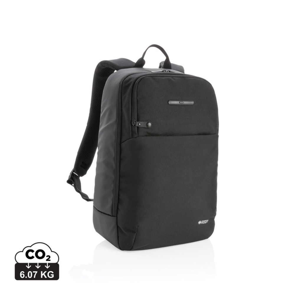Logotrade business gifts photo of: Swiss Peak laptop backpack with UV-C steriliser pocket