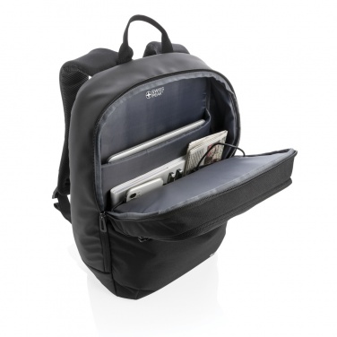 Logo trade promotional items picture of: Swiss Peak laptop backpack with UV-C steriliser pocket