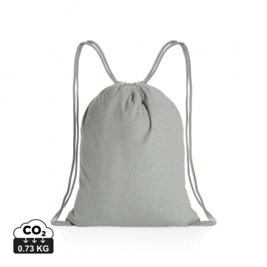 Logotrade corporate gift image of: Impact AWARE™ recycled cotton drawstring backpack 145g