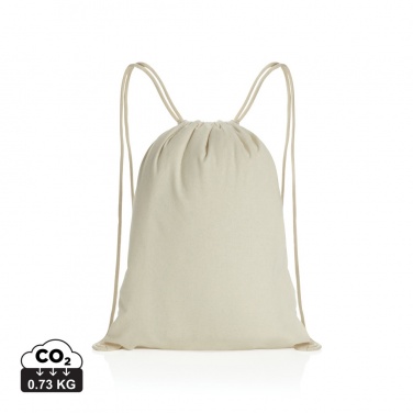 Logotrade promotional giveaways photo of: Impact AWARE™ recycled cotton drawstring backpack 145g