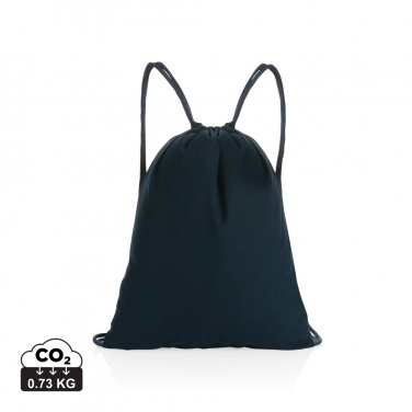 Logotrade advertising product image of: Impact AWARE™ recycled cotton drawstring backpack 145g