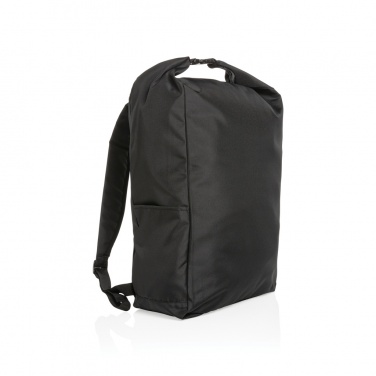 Logo trade promotional giveaways picture of: Impact AWARE™ RPET lightweight rolltop backpack