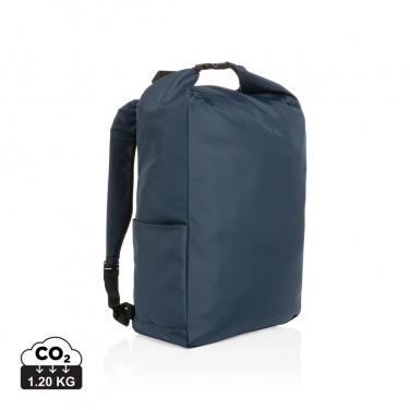 Logo trade promotional products image of: Impact AWARE™ RPET lightweight rolltop backpack