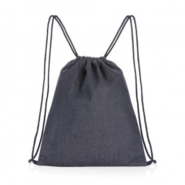 Logotrade promotional merchandise photo of: Impact AWARE™ recycled denim drawstring backpack