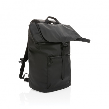 Logo trade corporate gifts picture of: Impact AWARE™ RPET water resistant 15.6" laptop backpack