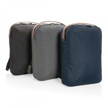 Logotrade corporate gift image of: Impact AWARE™ 300D two tone deluxe 15.6" laptop backpack