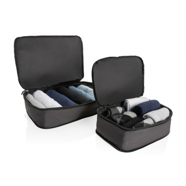 Logo trade business gift photo of: Swiss Peak Ridge AWARE™ RPET compression travel cubes 2pc