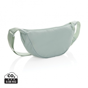 Logo trade promotional gifts image of: Crescent AWARE™ RPET half moon sling bag