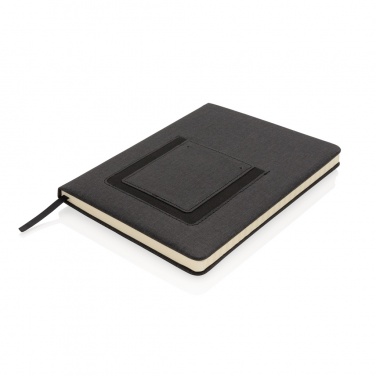 Logotrade advertising product image of: Deluxe A5 Notebook with phone pocket