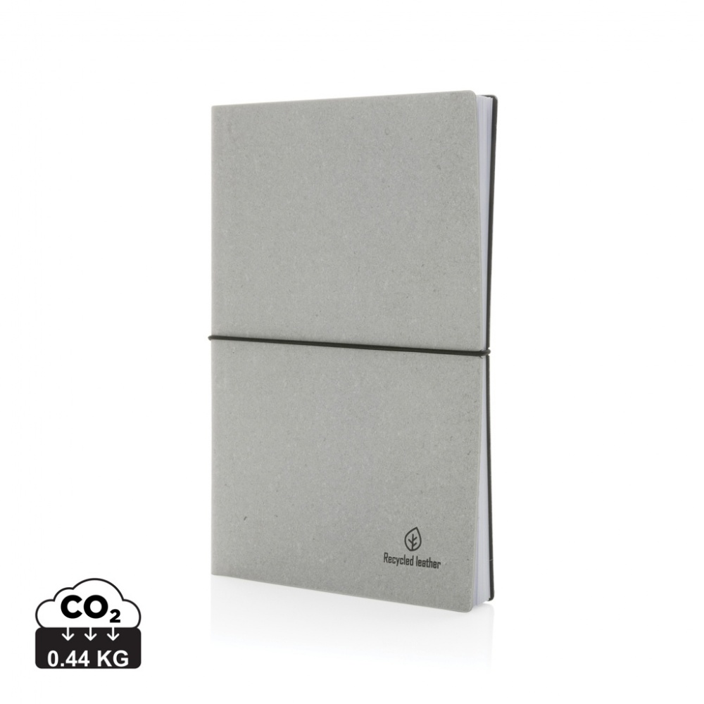 Logotrade promotional merchandise photo of: A5 recycled leather notebook