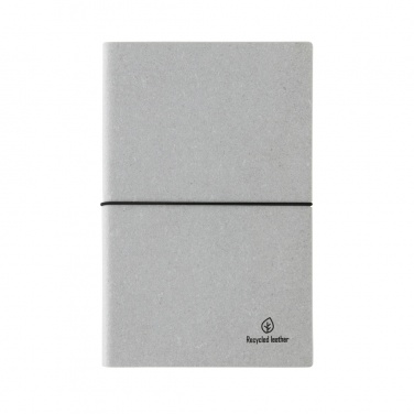 Logo trade promotional items image of: A5 recycled leather notebook