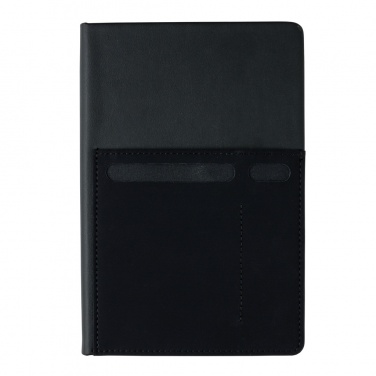 Logotrade promotional product picture of: A5 Deluxe notebook with smart pockets