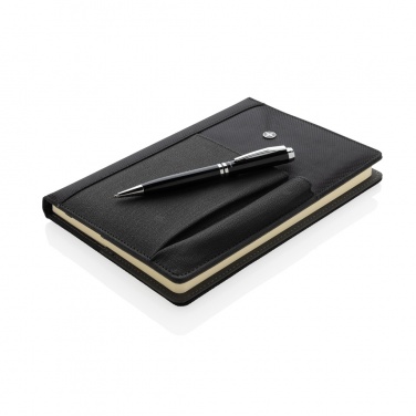 Logotrade promotional giveaways photo of: Refillable notebook and pen set
