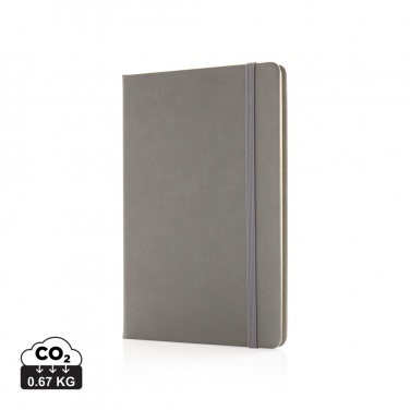 Logo trade promotional merchandise image of: Deluxe hardcover PU A5 notebook