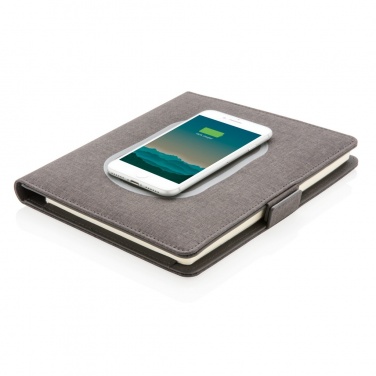 Logo trade advertising product photo of: Air 5W wireless charging notebook cover A5