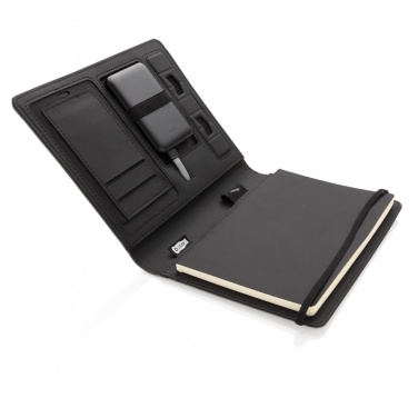 Logo trade promotional gift photo of: Air 5W wireless charging notebook with 5000mAh powerbank