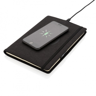 Logo trade promotional product photo of: Air 5W wireless charging refillable journal cover A5