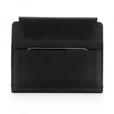 Logo trade business gift photo of: Fiko wireless charging A5 portfolio with powerbank