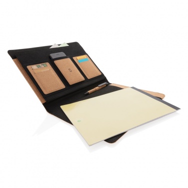 Logotrade promotional gifts photo of: Deluxe cork portfolio A4 with pen