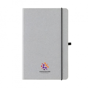 Logo trade promotional giveaway photo of: Recycled leather hardcover notebook A5