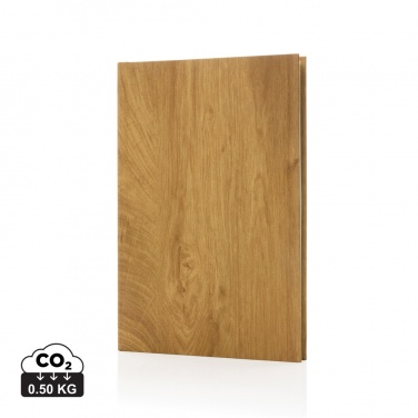Logotrade promotional giveaways photo of: Kavana wood print A5 notebook