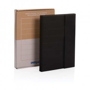Logo trade promotional gifts image of: Impact Aware™ A5 notebook with magnetic closure