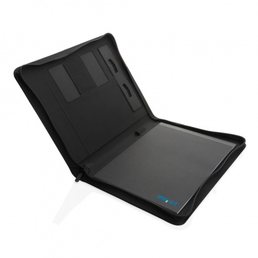 Logo trade promotional gift photo of: Impact Aware™ deluxe 300D tech portfolio with zipper