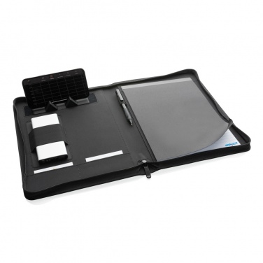 Logo trade advertising products image of: Impact Aware™ deluxe 300D tech portfolio with zipper