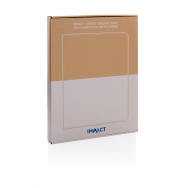 Logo trade promotional merchandise photo of: Impact Aware™ deluxe 300D tech portfolio with zipper