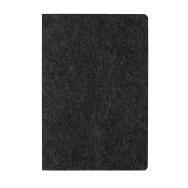 Logotrade corporate gift image of: Phrase GRS certified recycled felt A5 notebook