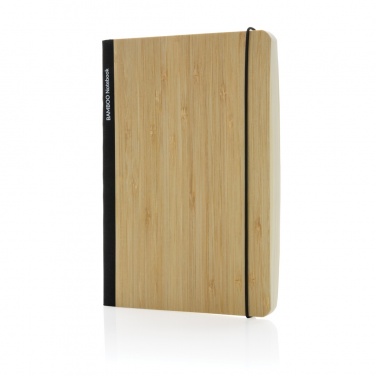 Logo trade business gifts image of: Scribe bamboo A5 Notebook