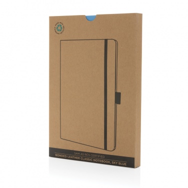 Logo trade promotional product photo of: Sam A5 RCS certified bonded leather classic notebook