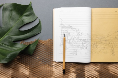 Logo trade promotional gifts image of: Elowen A5 tree free notebook