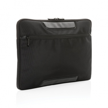 Logotrade promotional item image of: Swiss Peak AWARE™ RPET Voyager 15.6" laptop sleeve