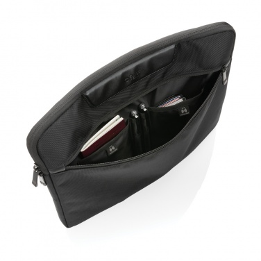 Logo trade corporate gifts picture of: Swiss Peak AWARE™ RPET Voyager 15.6" laptop sleeve