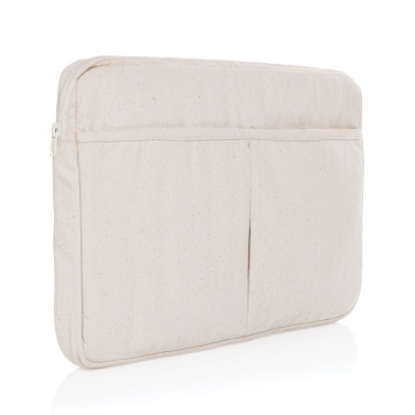 Logo trade corporate gifts image of: Laluka AWARE™ recycled cotton 15.6 inch laptop sleeve