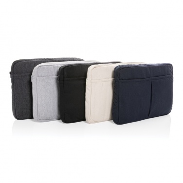 Logo trade promotional merchandise image of: Laluka AWARE™ recycled cotton 15.6 inch laptop sleeve