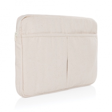 Logo trade advertising products picture of: Laluka AWARE™ recycled cotton 15.6 inch laptop sleeve