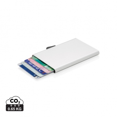 Logo trade promotional gifts image of: C-Secure aluminium RFID card holder